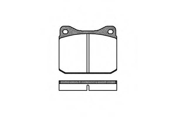 Комплект гальмівних колодок, дискове гальмо