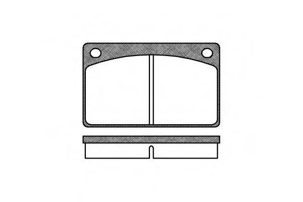 Комплект гальмівних колодок, дискове гальмо
