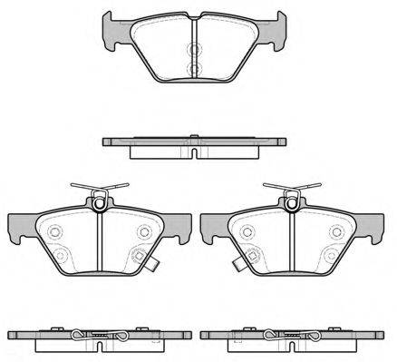 Комплект гальмівних колодок, дискове гальмо