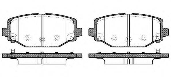 Комплект гальмівних колодок, дискове гальмо