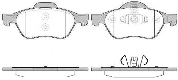 Комплект гальмівних колодок, дискове гальмо