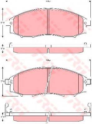 Комплект гальмівних колодок, дискове гальмо
