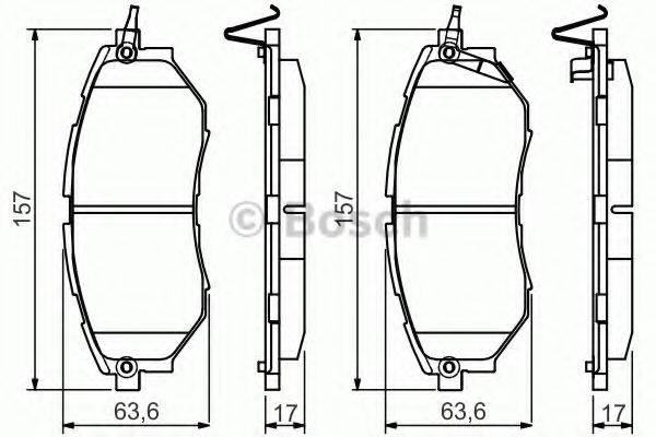 Комплект гальмівних колодок, дискове гальмо