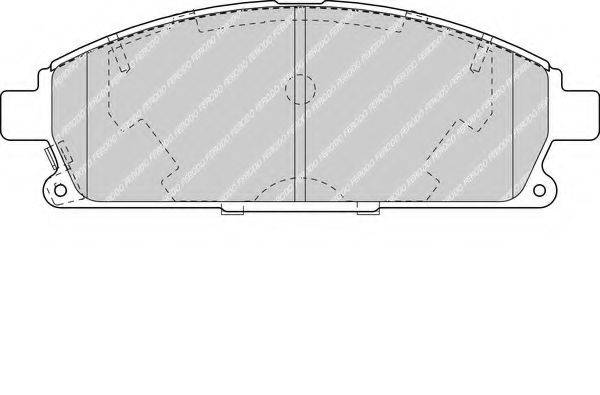 Комплект гальмівних колодок, дискове гальмо