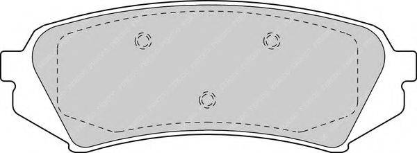Комплект гальмівних колодок, дискове гальмо