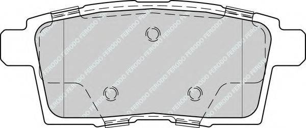 Комплект гальмівних колодок, дискове гальмо