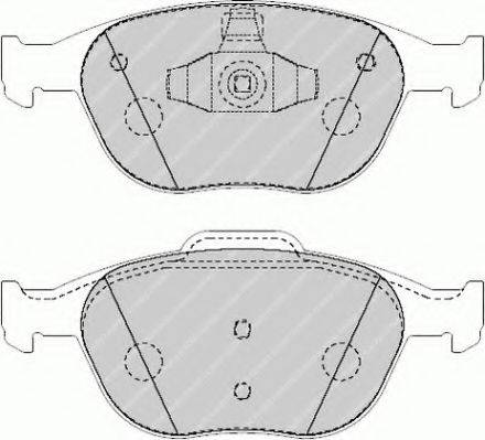 Комплект гальмівних колодок, дискове гальмо